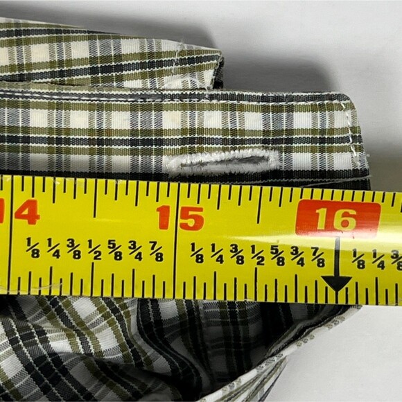 Brooks Brothers Casual Shirt Non-Iron 346 Green Plaid Long-Sleeve Button-Down - Picture 6 of 11